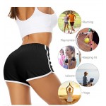 Black, Army Green 2 Pack Cotton Sport Shorts Yoga Dance Short Pants Summer Athletic Shorts